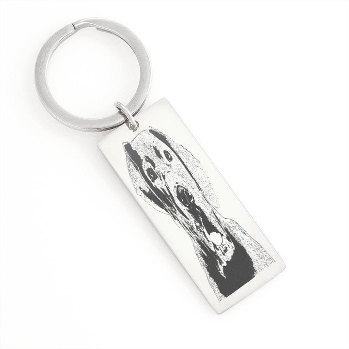 Great Dane Forever Friend Rectangle Key Ring Gift For Dog Lovers