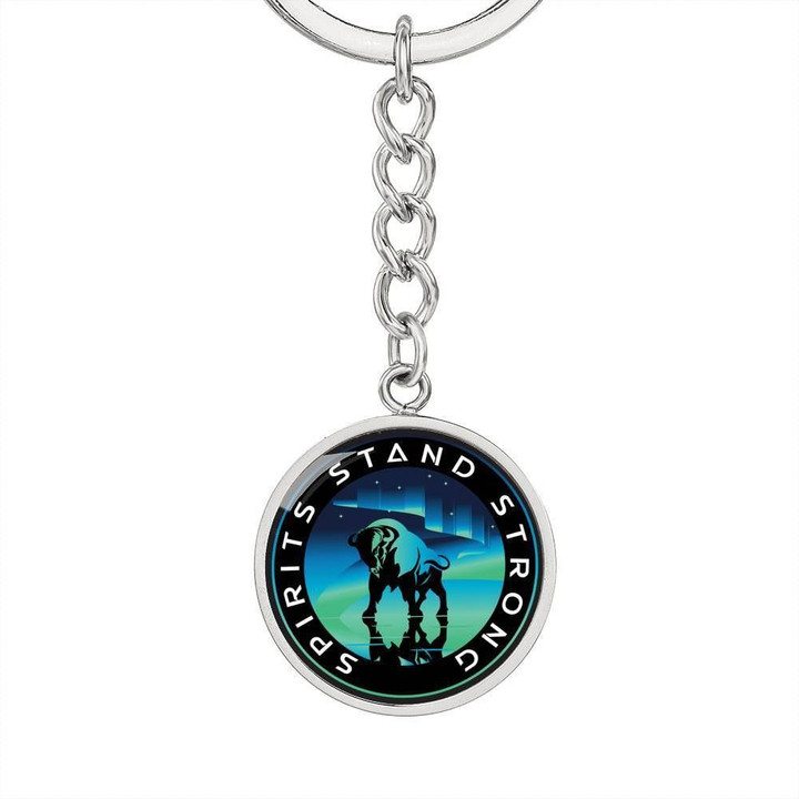 Spirits Stand Strong For Boys Circle Pendant Keychain