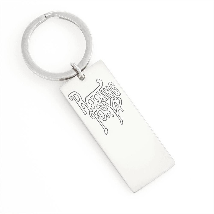 Rectangle Key Ring Gift Rooting For Ya