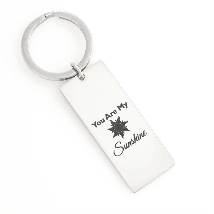 You Are My Sunshine Gift For Mom Engraved Keyring