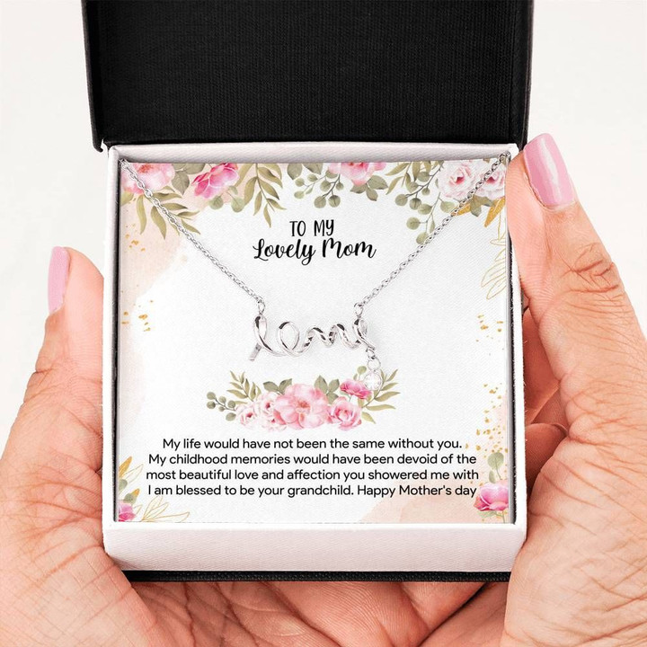 Without You Scripted Love Necklace Gift For Mom