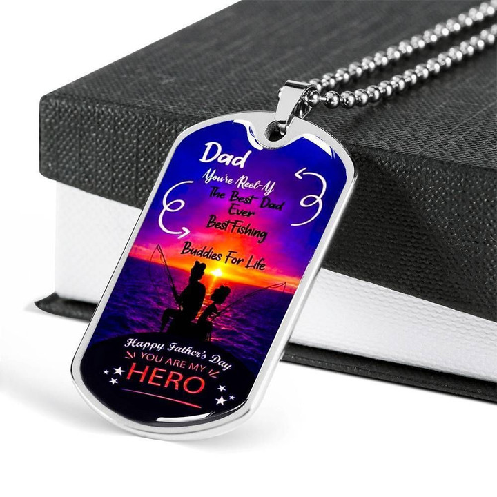 You're Really The Best Dad Dog Tag Necklace Gift For Dad