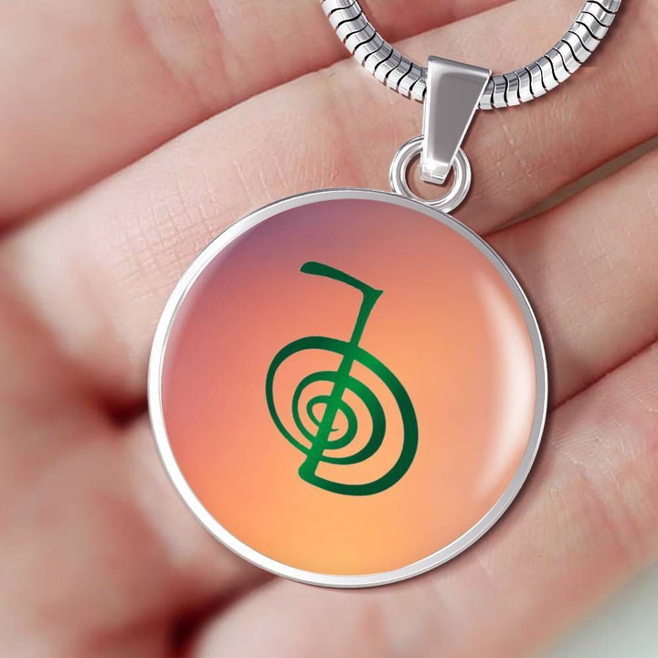 Stainless Circle Pendant Necklace Gift For Men Cho Ku Rei