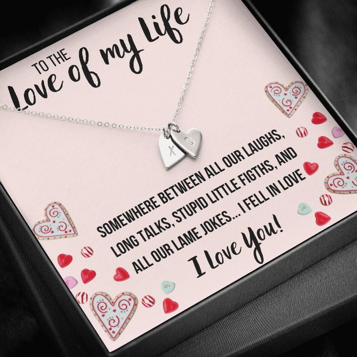 To The Love Of My Life Sweetest Hearts Necklace Gift For Her