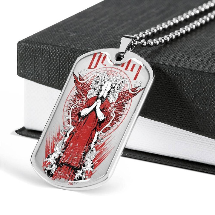 Shayṭān Are Evil Spirits Gift For Boys Stainless Dog Tag Pendant Necklace