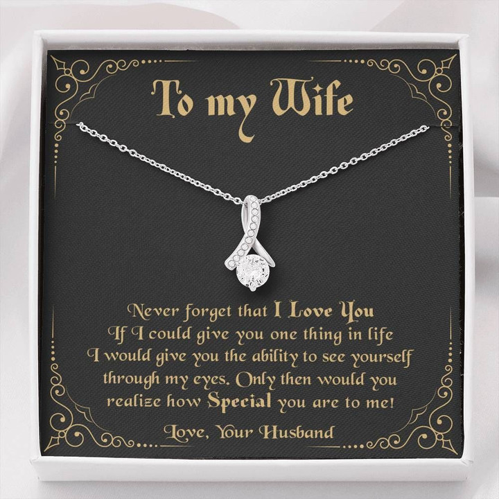 If I Could Give You One Thing Alluring Beauty Necklace Gift For Wife