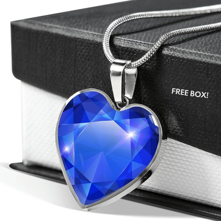 Titanic Blue Diamond Gift For Wife Stainless Heart Pendant Necklace