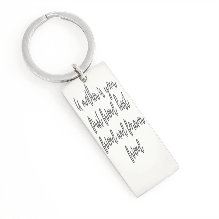 Gift For Mom Engraved Keyring A Mother Is Your Best Friend