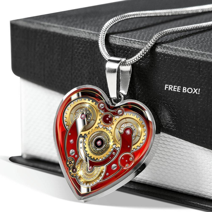 Watch Picture Gift For Watch Lovers Stainless Heart Pendant Necklace