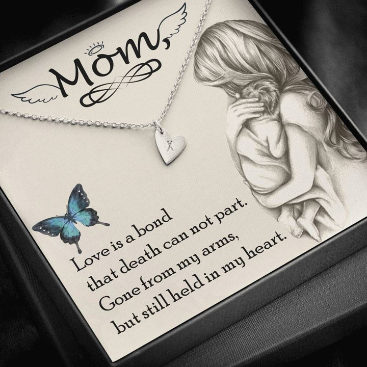 Gift For Angel Mom Death Can Not Part Sweetest Hearts Necklace