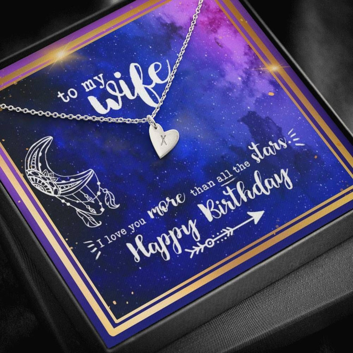 Gift For Wife Happy Birthday Galaxy Sweetest Hearts Necklace