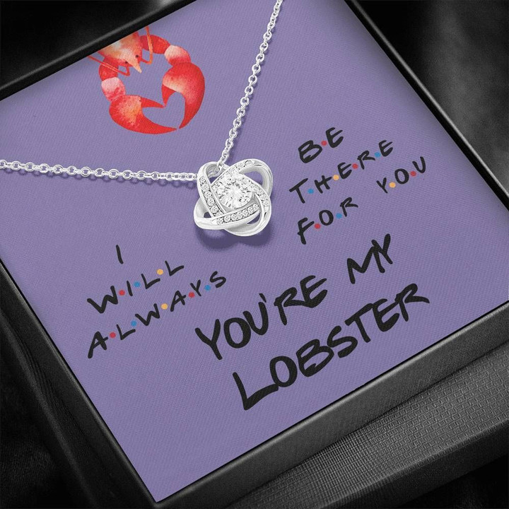 You're My Lobster Love Knot Necklace Gift For Her
