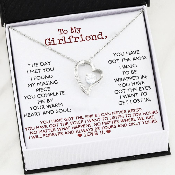 Gift For Girlfriend You Complete Me By Your Warm Forever Love Necklace