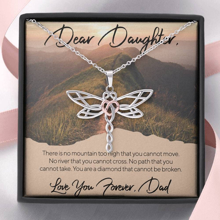 Love You Forever Gift For Daughter Dragonfly Dreams Necklace