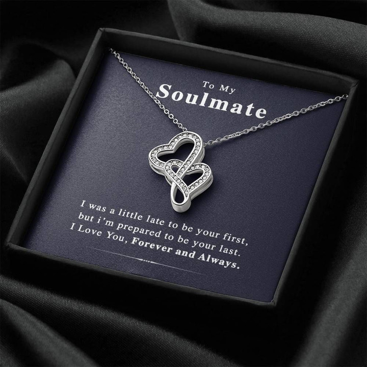 I’m Prepared To Be Your Last Gift For Wife Double Hearts Necklace