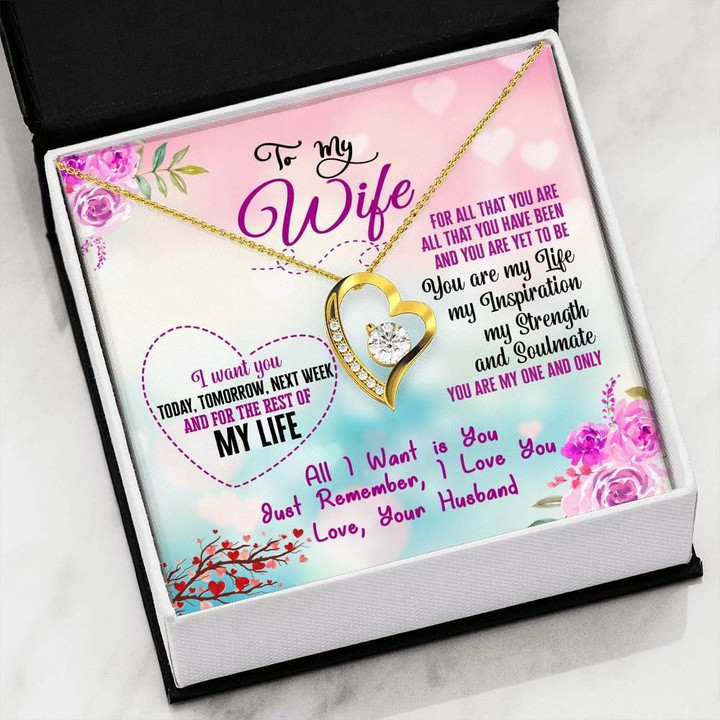 You Are My Life Gift For Wife Forever Love Necklace