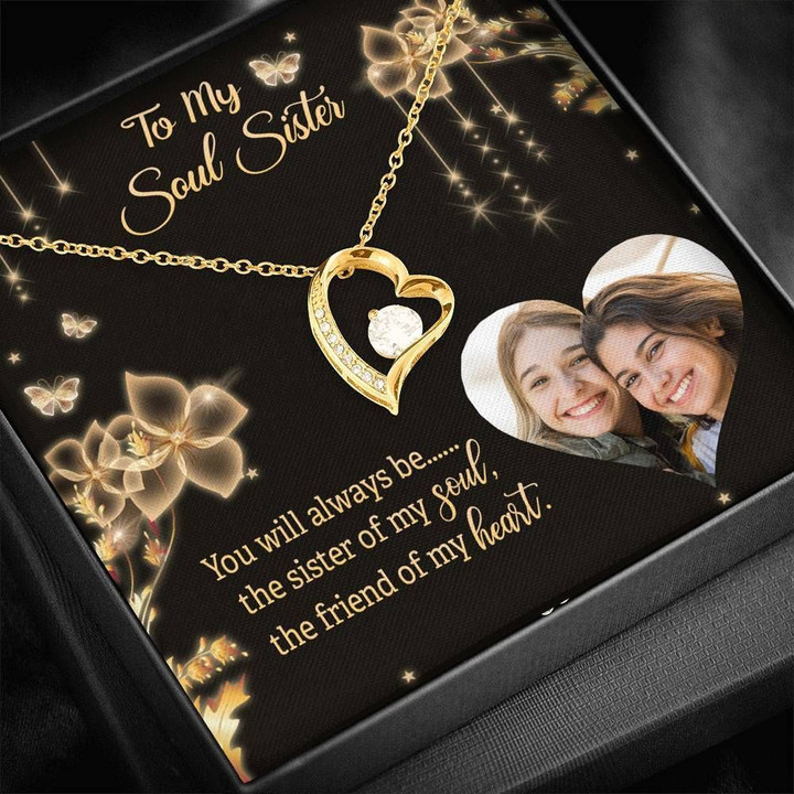 You Will Always Be The Friends Of My Heart Gift For Soul Sister 18k Gold Forever Love Necklace