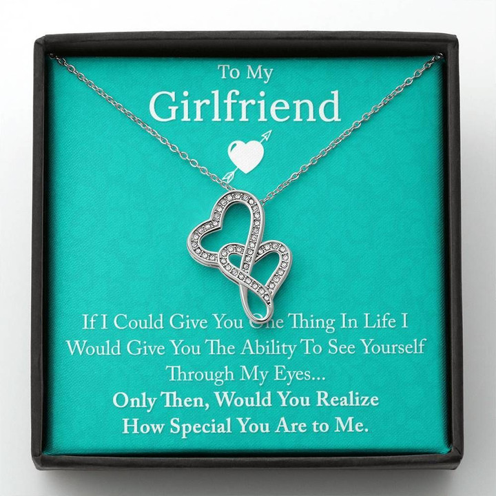 Gift For Girlfriend Double Hearts Necklace How Special You Are To Me