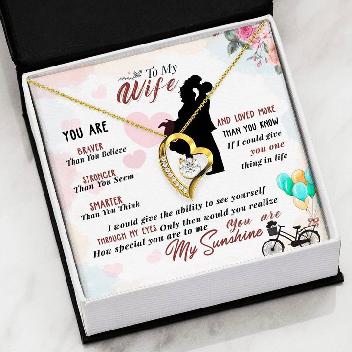 Loved More Than You Know Gift For Wife Forever Love Necklace