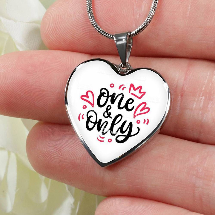 One And Only Heart Pendant Necklace Gift For Women