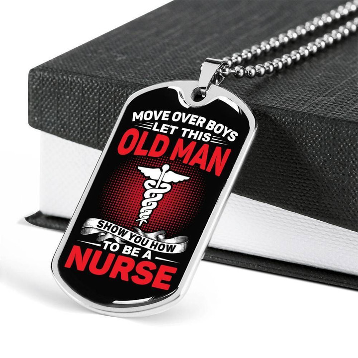 How To Be A Nurse Stainless Dog Tag Pendant Necklace Gift For Men