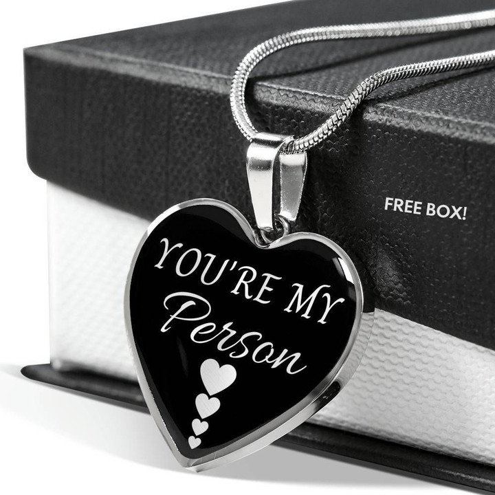 You're My Person Heart Pendant Necklace Gift For Wife