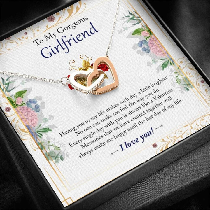 Having You In Life Interlocking Hearts Necklace Gift For Hers