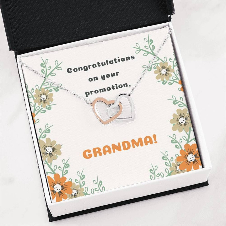 Congratulation On Your Promotion Infinity Heart Necklace Gift For Grandma
