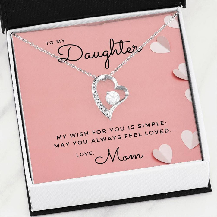 My Wish For You Is Simple Forever Love Necklace Gift For Daughter