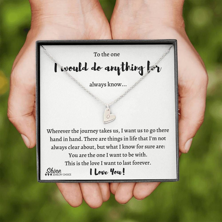 You're The One I Want To Be With Sweetest Hearts Necklace Gift For Wife