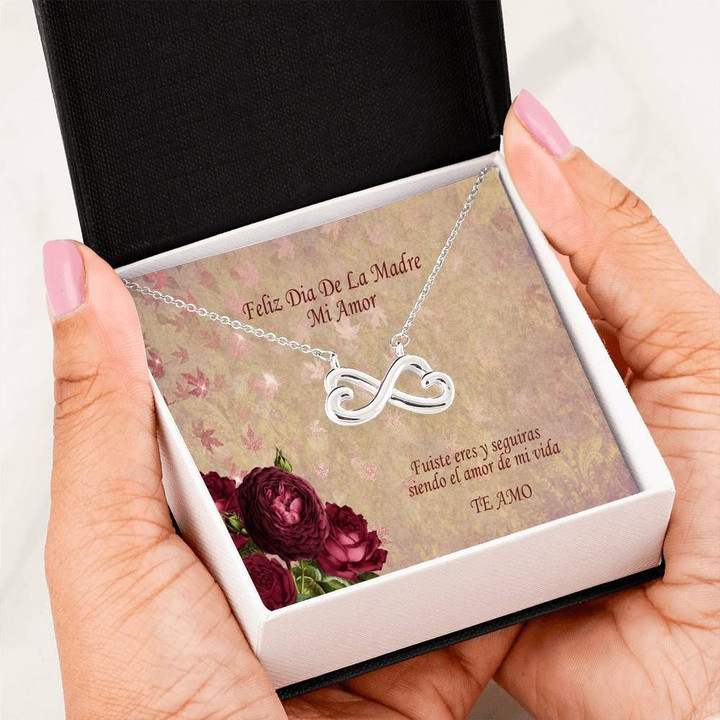 Fuistes Eres Y Seguiras Siendo Infinity Heart Necklace Gift For Women