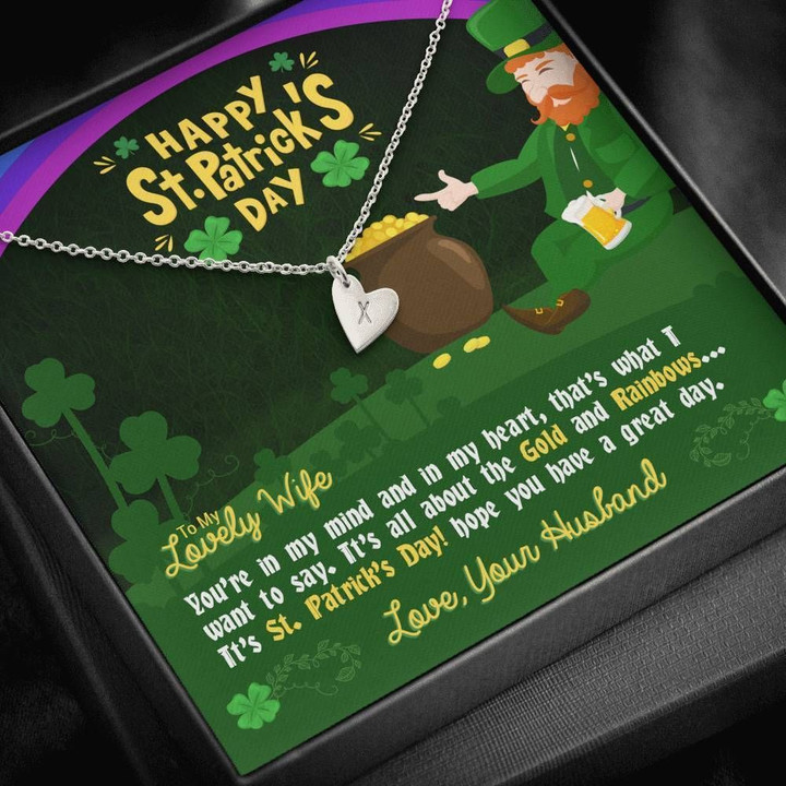 A Great Day St Patrick's Day Sweetest Hearts Necklace Gift For Wife