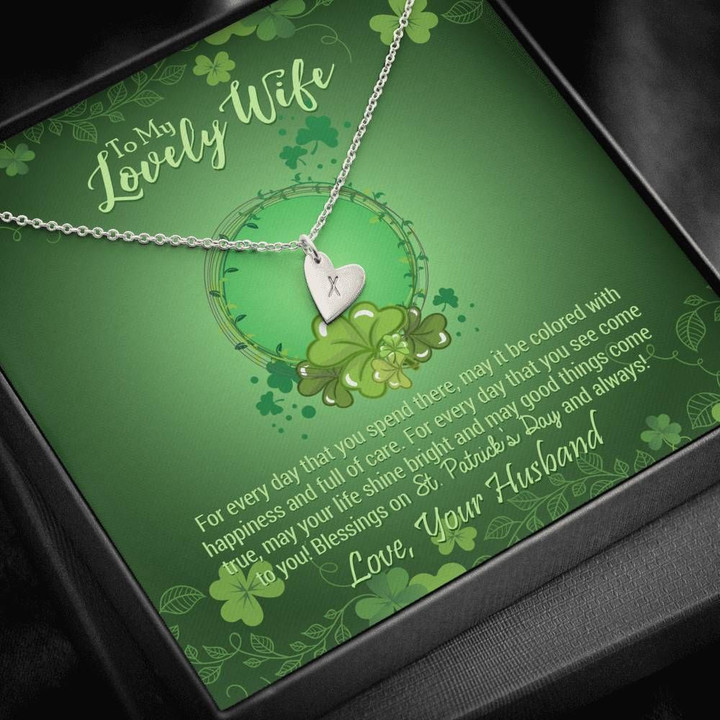 Full Of Care St Patrick's Day Sweetest Hearts Necklace Gift For Wife