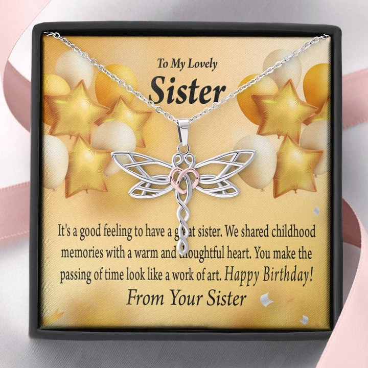 You Make The Passing Of Time Dragonfly Dreams Necklace Gift For Sister