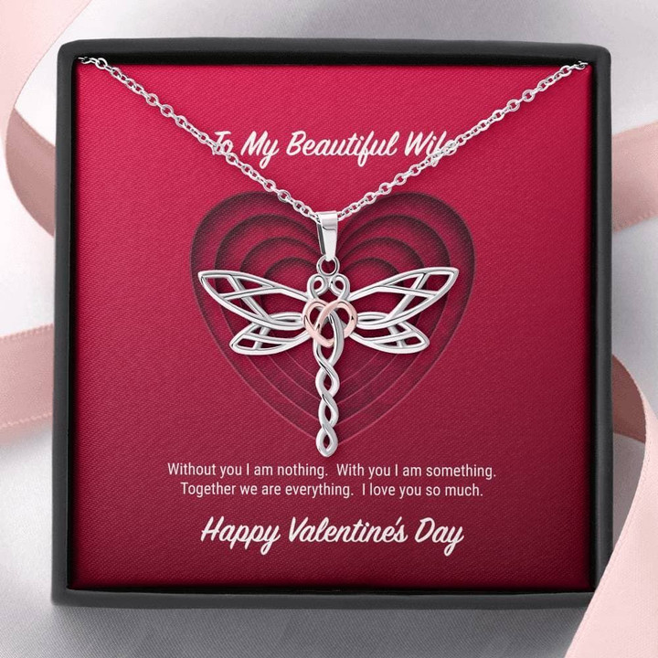 Dragonfly Dreams Necklace Gift For Wife Together We're Everything