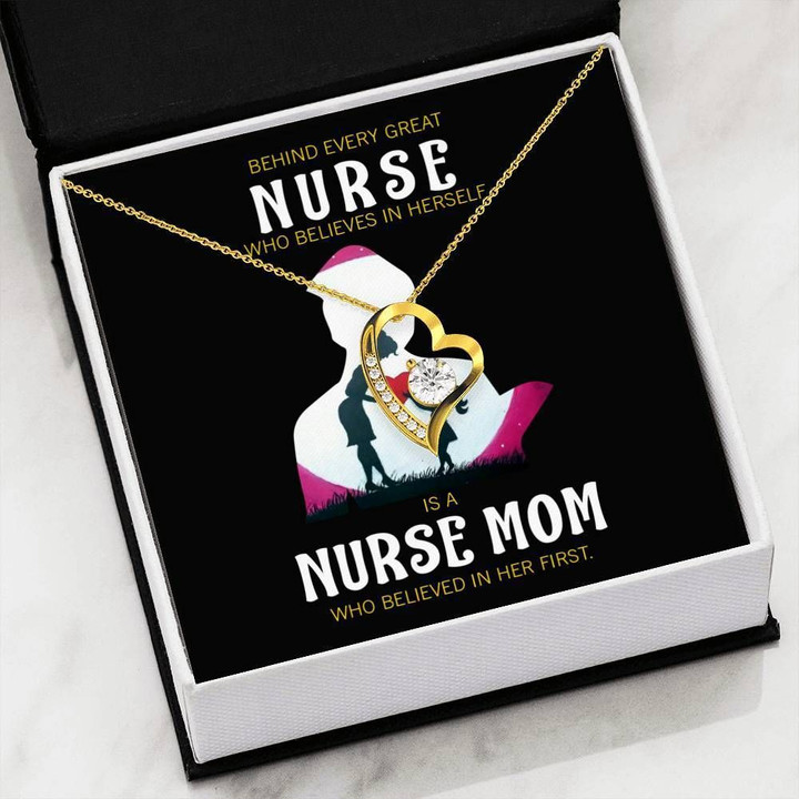 Behind Every The Great Nurse Forever Love Necklace Gift For Mom