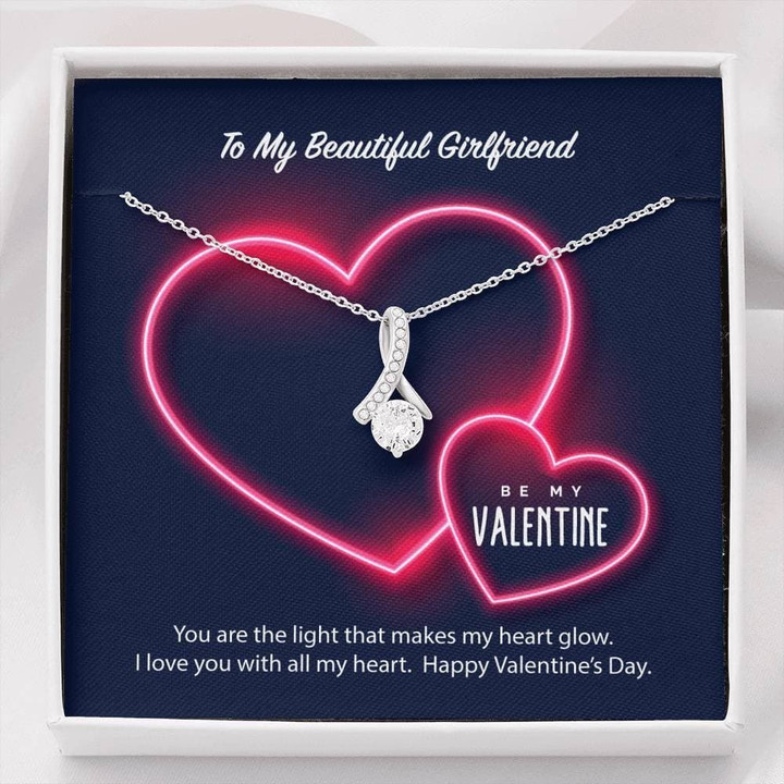 Alluring Beauty Necklace Gift For Her Love You With My Heart
