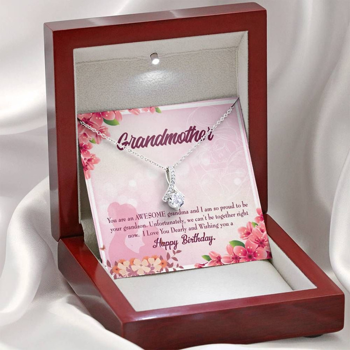 Birthday Gift For Grandmother I Love You Dearly Alluring Beauty Necklace