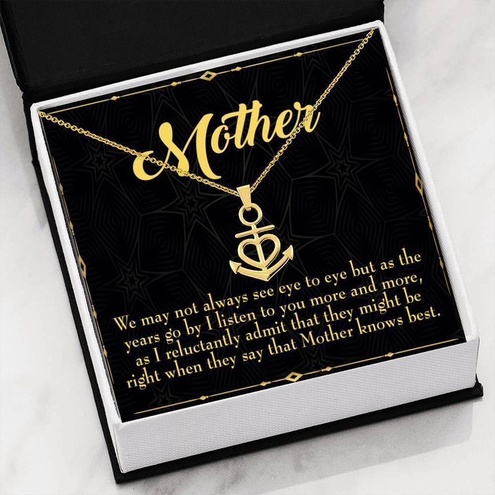 I Listen To You More And More Gift For Mom Anchor Necklace