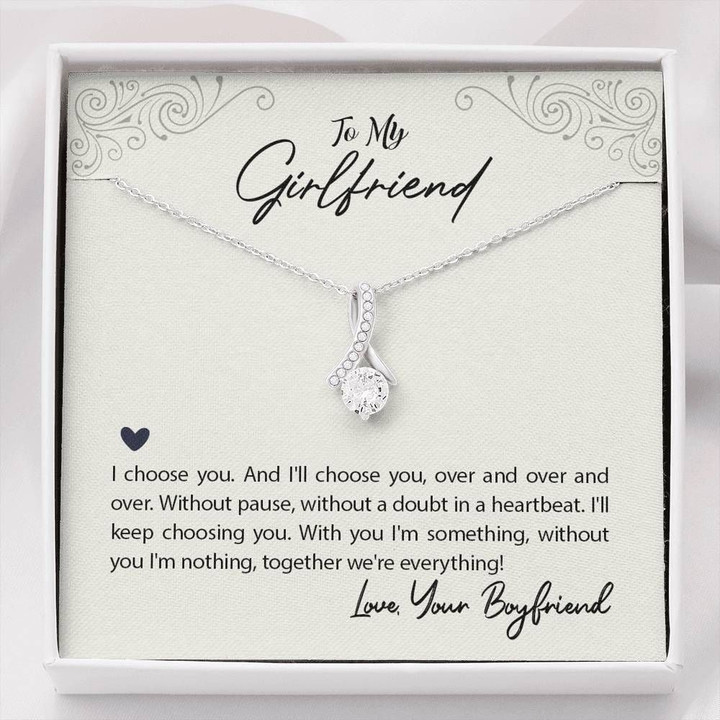 Gift For Girlfriend I Choose You Alluring Beauty Necklace