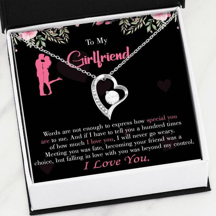 Falling In Love With You Gift For Girlfriend Forever Love Necklace