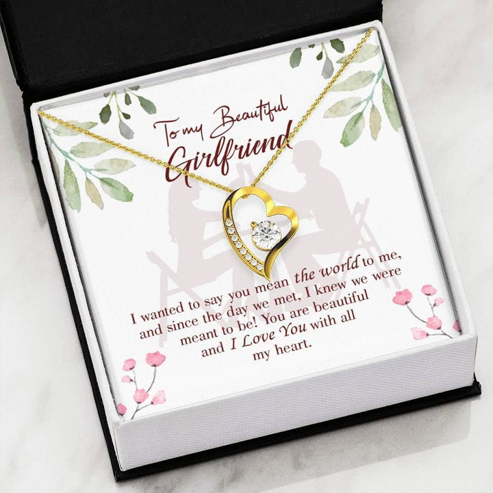 I Love You With All My Heart Gift For Girlfriend Forever Love Necklace