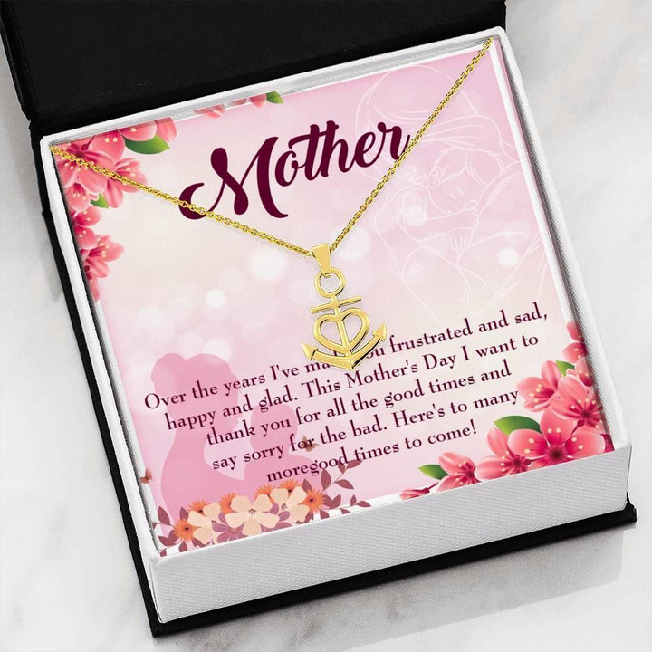 Happy Mother's Day More Good Times Anchor Necklace