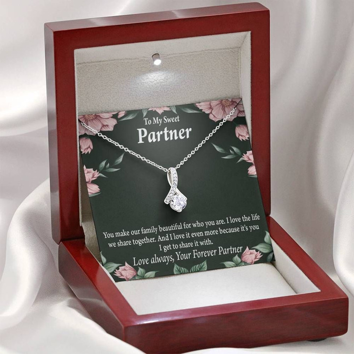 Gift For  Partner You Make Our Family Beautiful  Alluring Beauty Necklace
