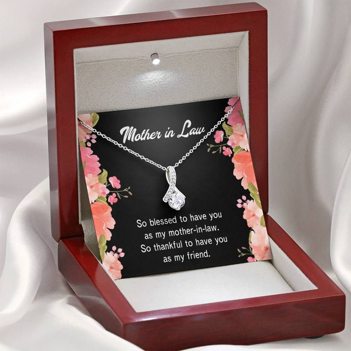 Blessed To Have You As My Mother In Law Gift For Mother In Law Alluring Beauty Necklace