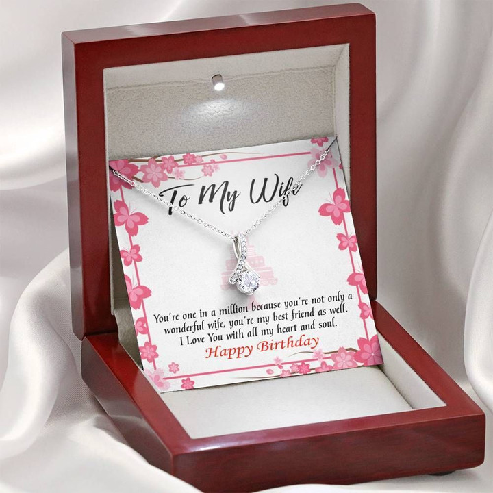 I Love You With All My Heart Gift For Wife Alluring Beauty Necklace