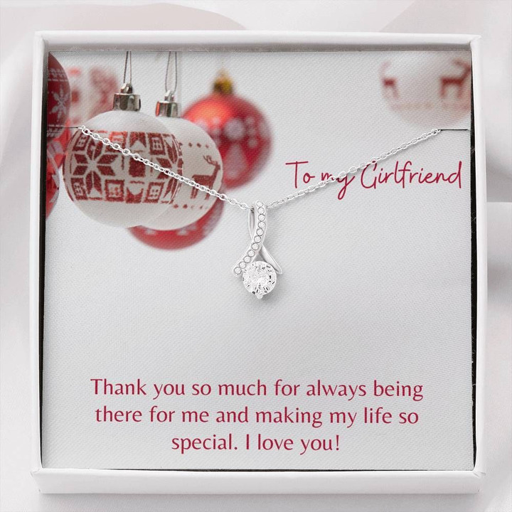 Gift For Girlfriend Thank You So Much Alluring Beauty Necklace