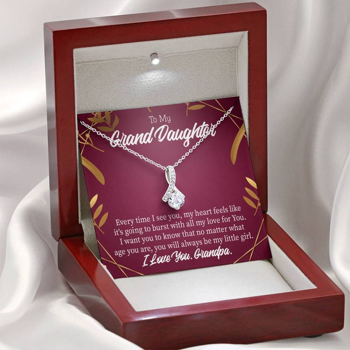 Gift For Granddaughter  Every Time I See You Alluring Beauty Necklace