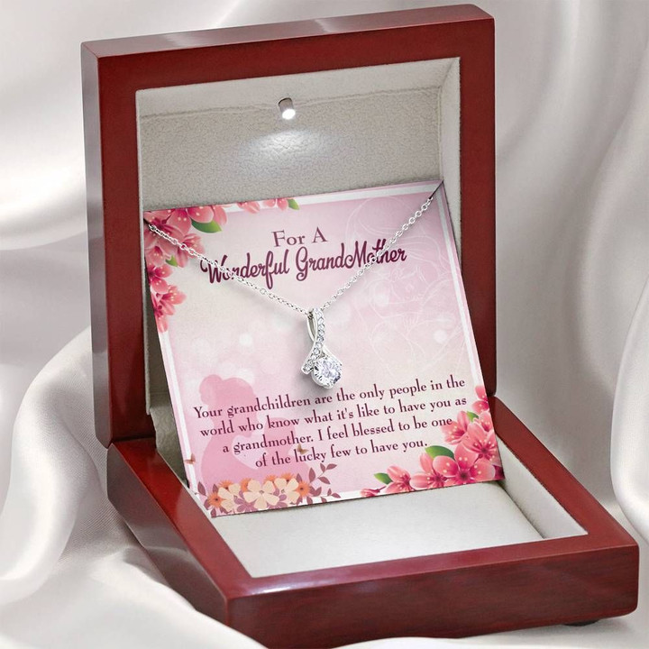 Gift For Grandmother Only People In The World Alluring Beauty Necklace