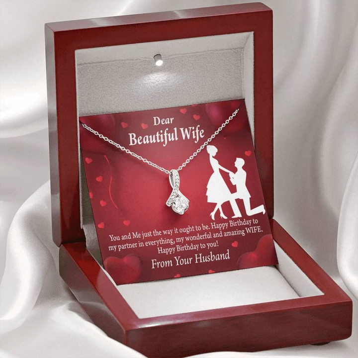 Gift For Wife You And Me Just The Way Alluring Beauty Necklace